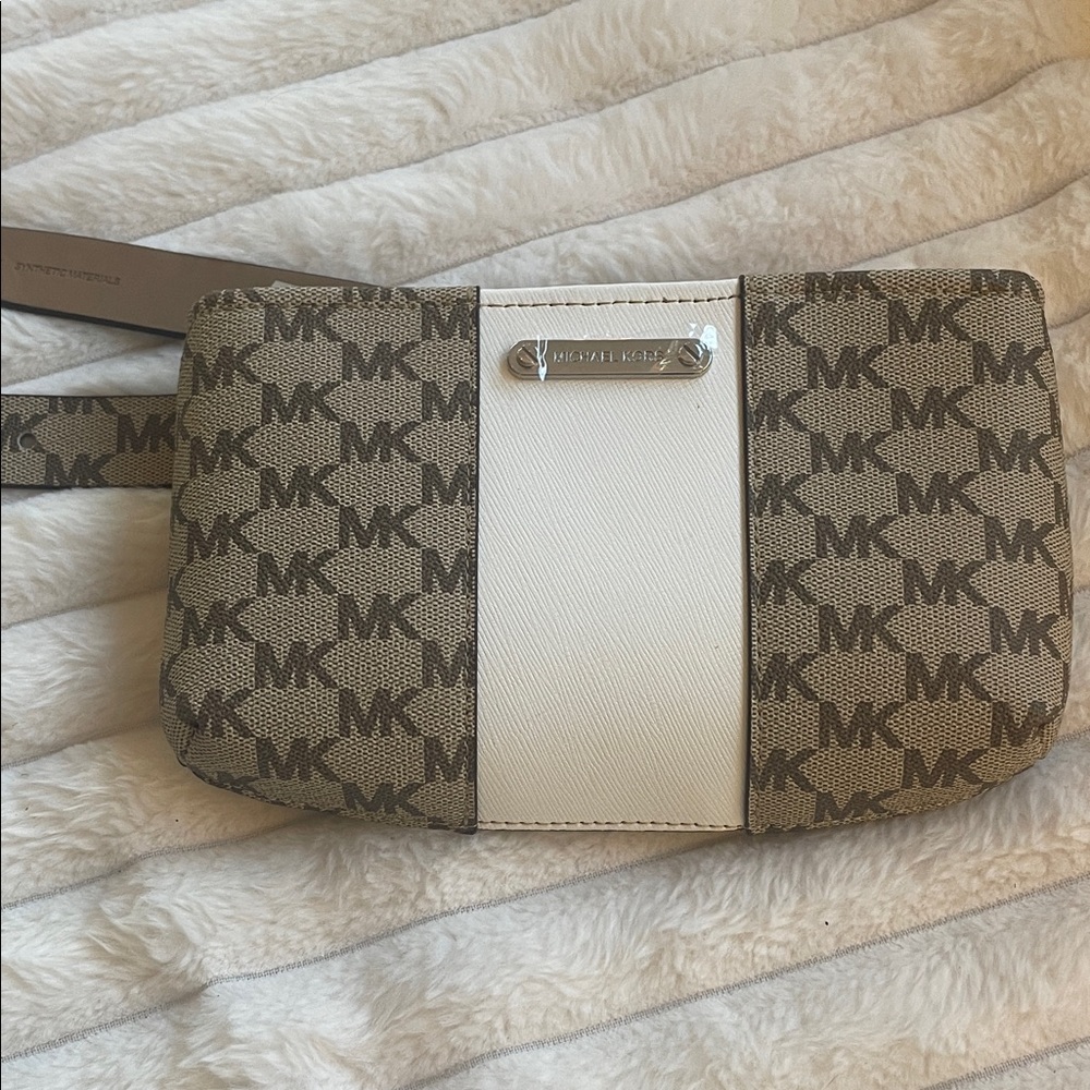 Michael Kors Monogram Brown and Cream Waist Pack size S/M